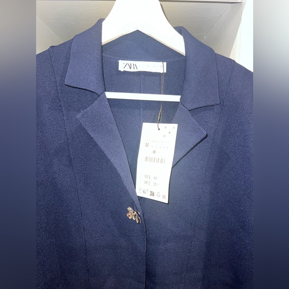 Zara NWT sweater jacket/light blazer